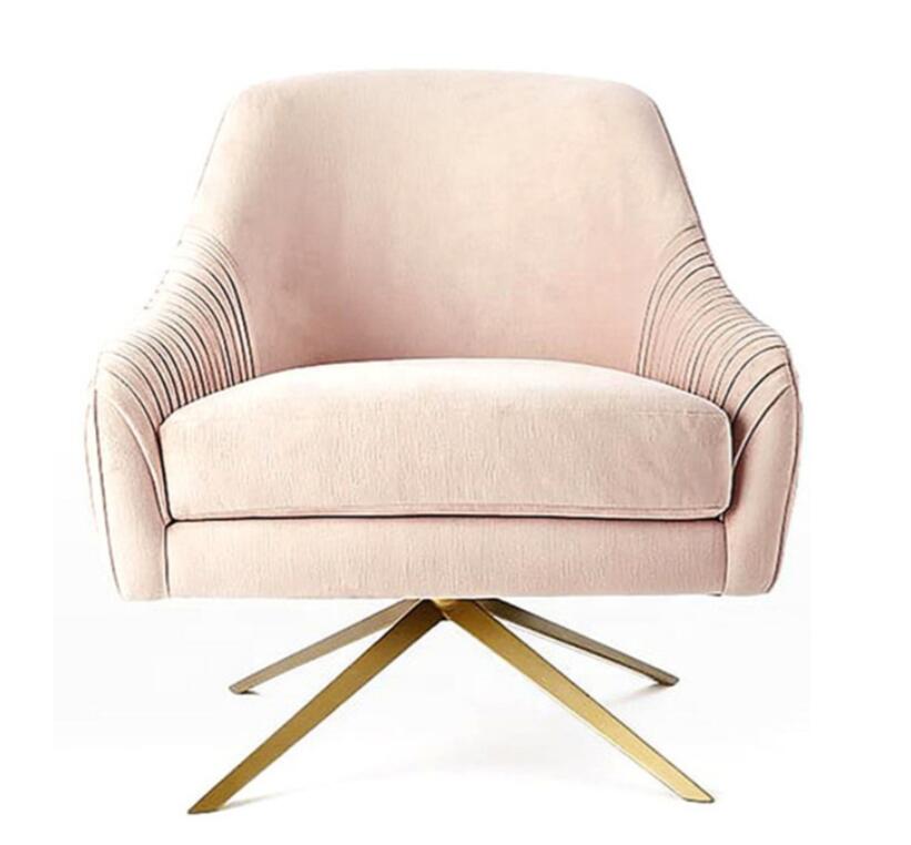 Abbyson Giana Velvet Swivel Chair