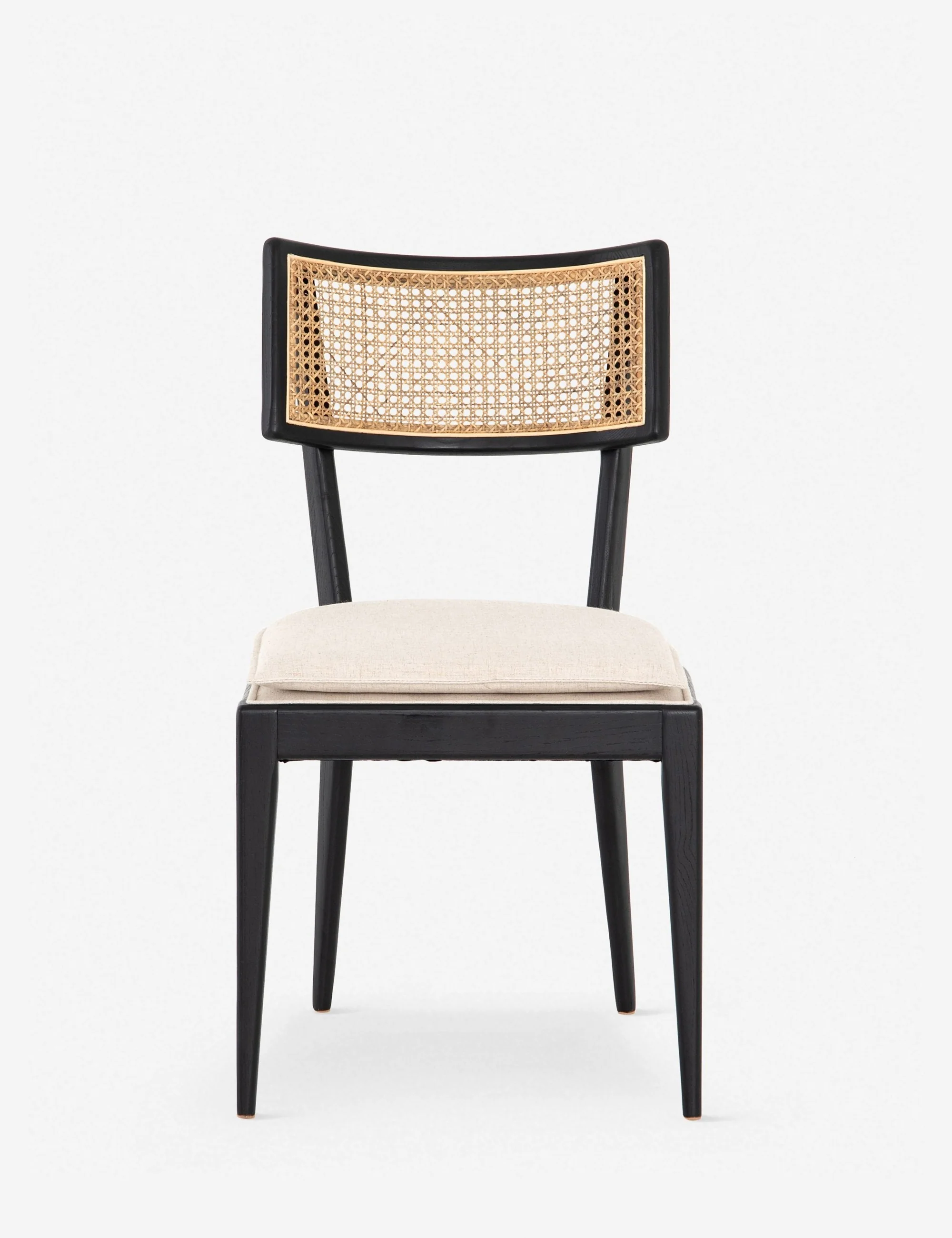  Rattan Dining Chair-Black 