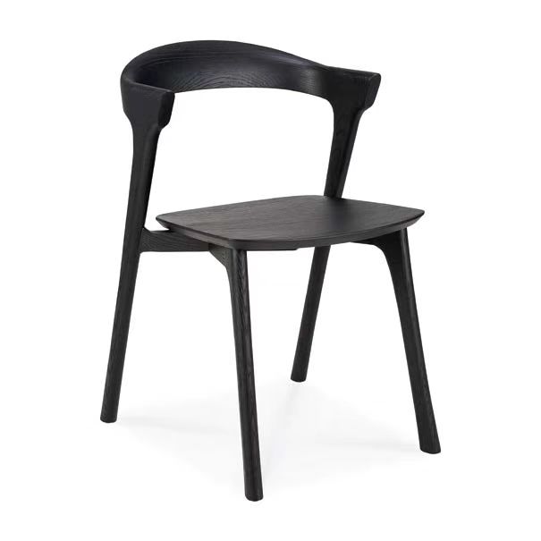 Oak Dining Chair-Black
