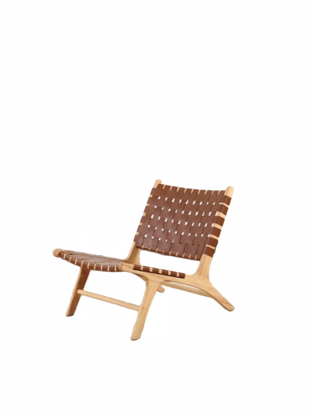 Woven Leather Side Chair